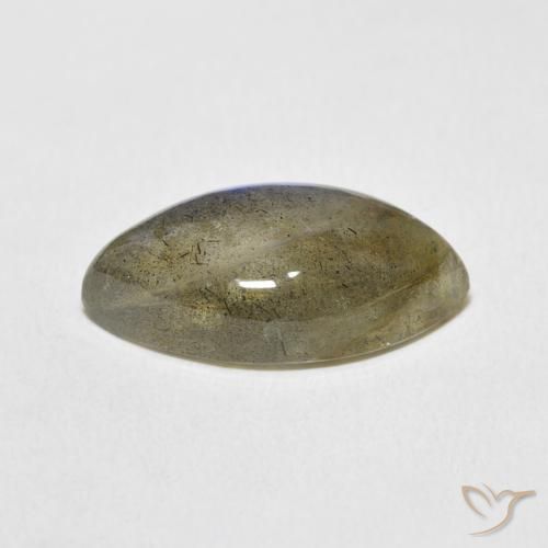 9.99克拉天然拉长石，榄尖形，半透明