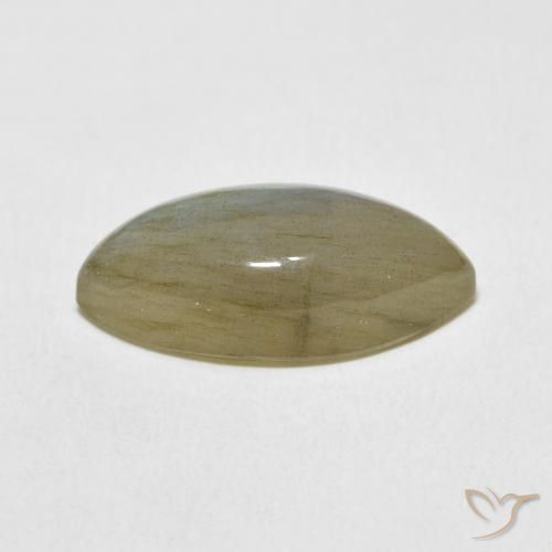 9.70克拉天然拉长石，榄尖形，半透明
