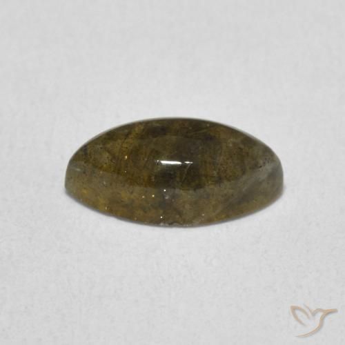 1.43克拉天然拉长石，榄尖形，半透明