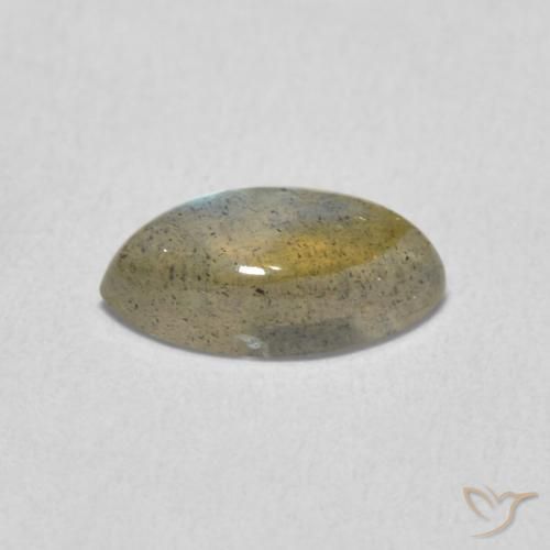 1.38克拉天然拉长石，榄尖形，半透明