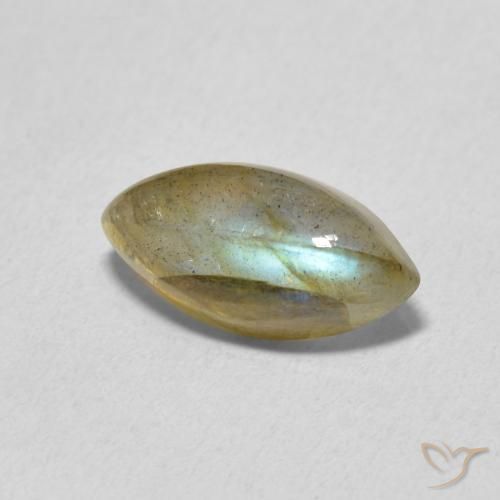 2.32克拉天然拉长石，榄尖形，半透明