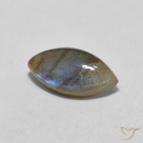 3.83克拉天然拉长石，榄尖形，半透明