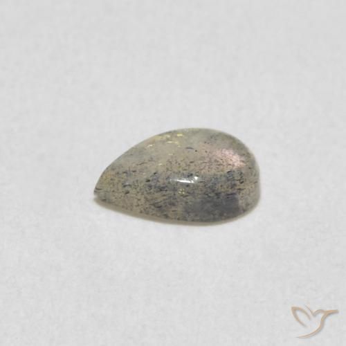 0.40克拉天然拉长石，梨形，半透明