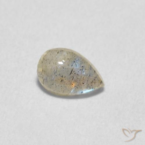 0.46克拉天然拉长石，梨形，半透明