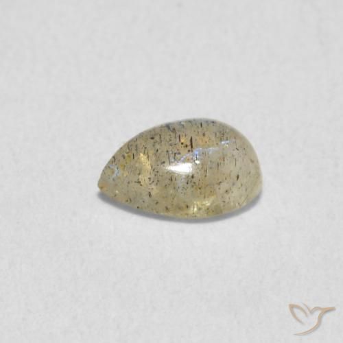 0.46克拉天然拉长石，梨形，半透明