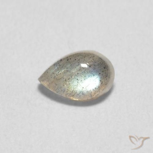 0.62ct 天然 彩色 拉长石, 梨形, 半透明