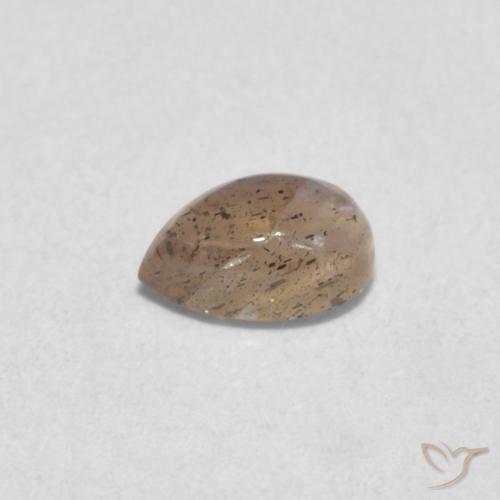 0.52克拉天然拉长石，梨形，半透明
