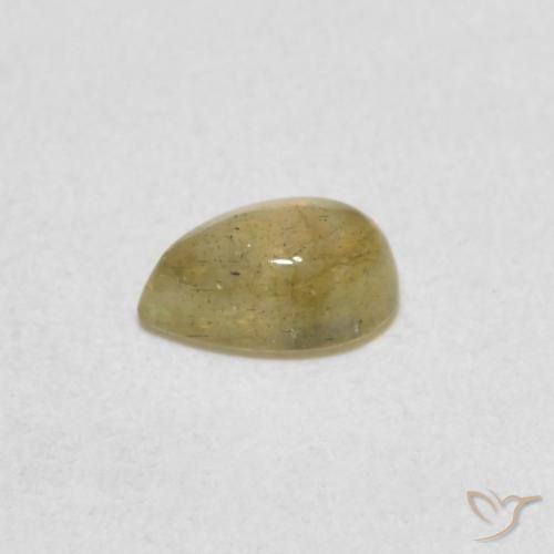 0.44克拉天然拉长石，梨形，半透明