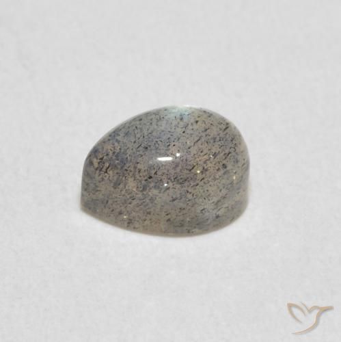 0.80克拉天然拉长石，梨形，半透明