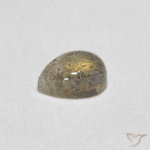 0.58克拉天然拉长石，梨形，半透明
