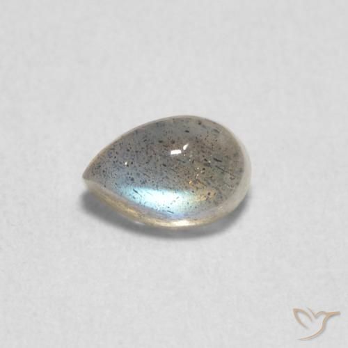 0.78ct 天然 彩色 拉长石, 梨形, 半透明