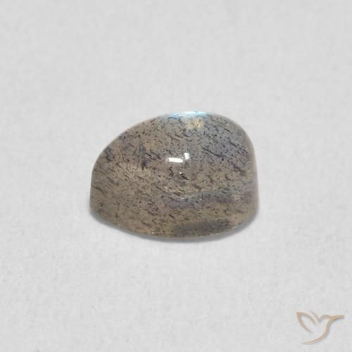 0.78克拉天然拉长石，梨形，半透明