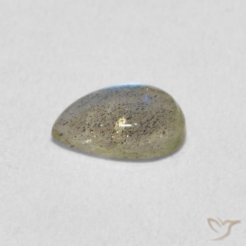 0.61克拉天然拉长石，梨形，半透明