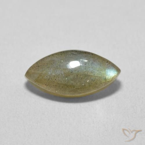 2.23克拉天然拉长石，榄尖形，半透明