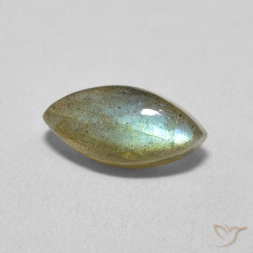 2.23克拉天然拉长石，榄尖形，半透明