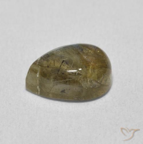 1.89克拉天然拉长石，梨形，半透明