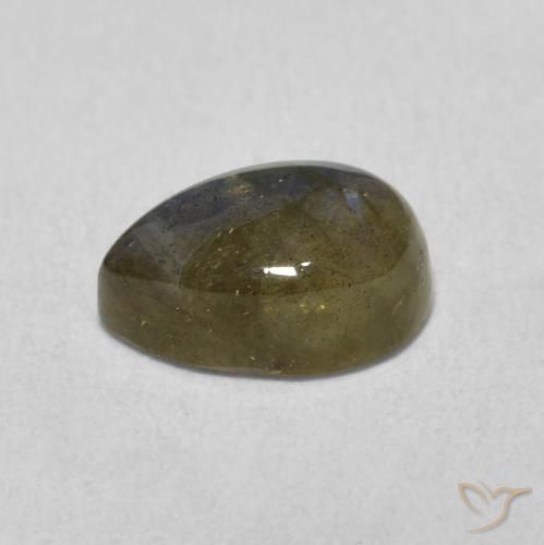 1.78克拉天然拉长石，梨形，半透明