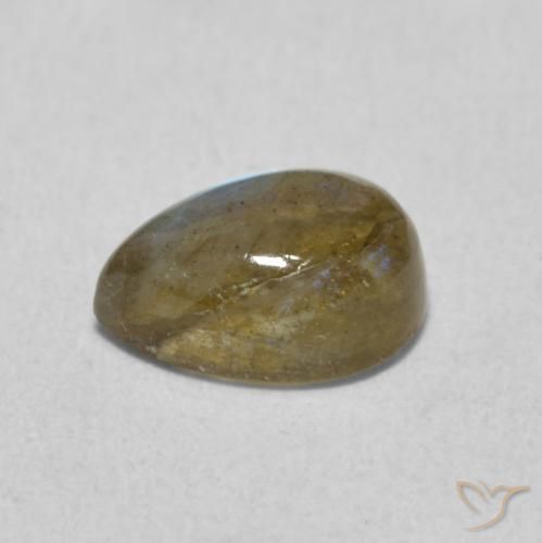 1.79克拉天然拉长石，梨形，半透明