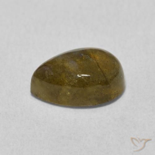 1.77克拉天然拉长石，梨形，半透明