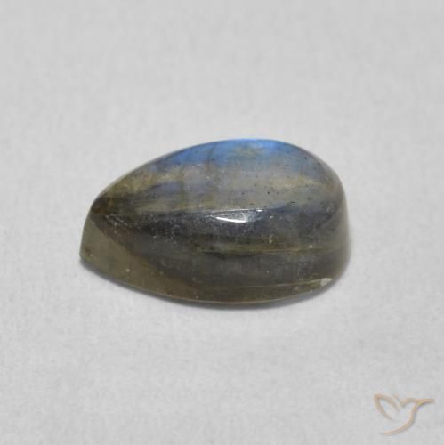 1.63克拉天然拉长石，梨形，半透明