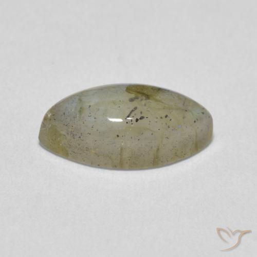 2.52克拉天然拉长石，榄尖形，半透明