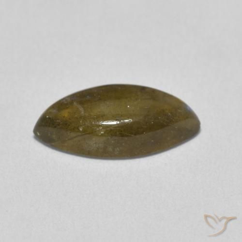 2.76克拉天然拉长石，榄尖形，半透明