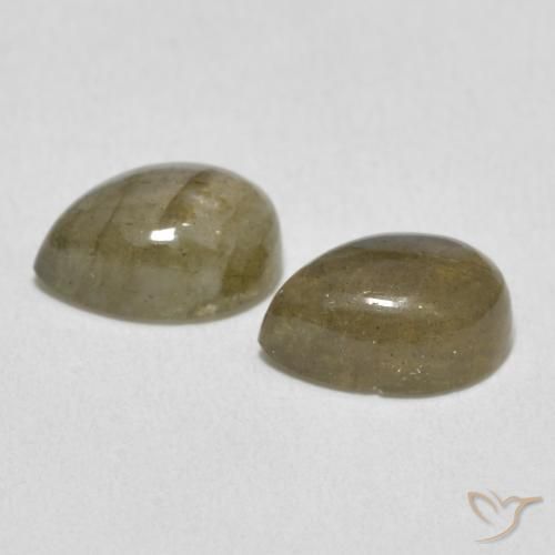 3.34克拉天然拉长石，梨形，半透明
