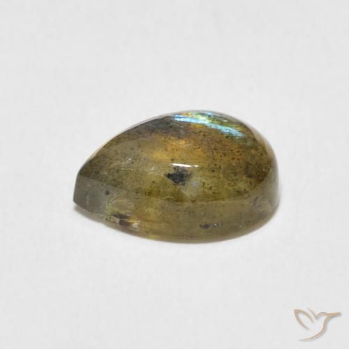 2.34克拉天然拉长石，梨形，半透明