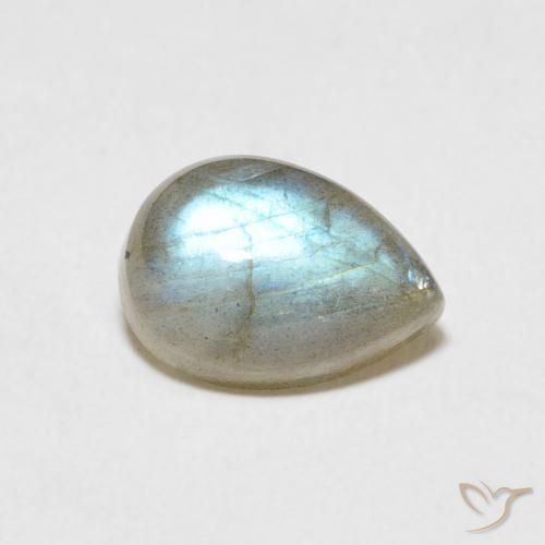 2.40ct 天然 彩色 拉长石, 梨形, 半透明