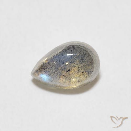 0.51ct 天然 彩色 拉长石, 梨形, 半透明