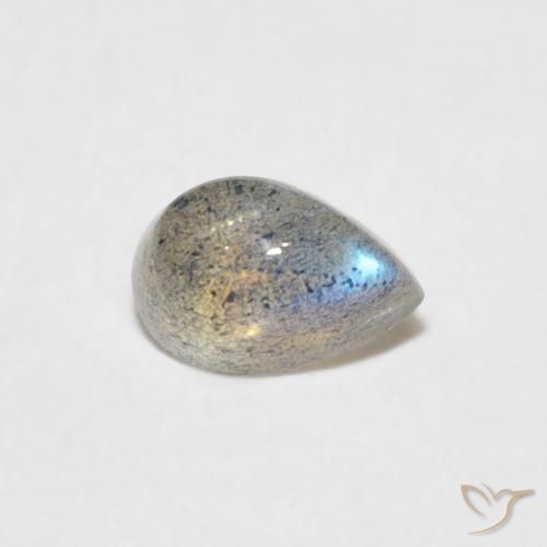 0.51克拉天然拉长石，梨形，半透明
