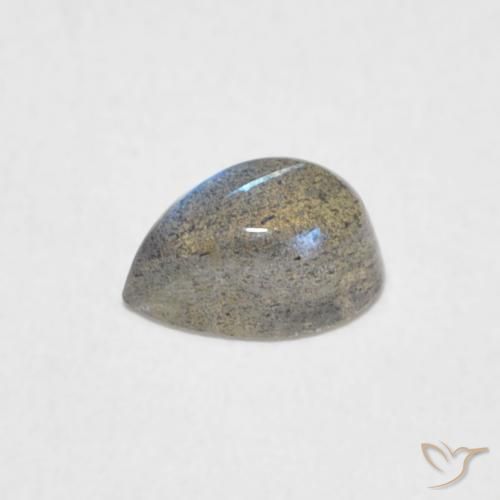 0.51克拉天然拉长石，梨形，半透明