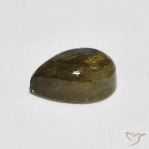 1.63克拉天然拉长石，梨形，半透明