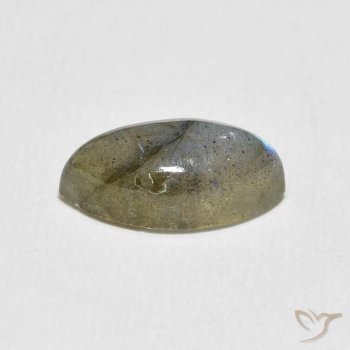 3.95克拉天然拉长石，榄尖形，半透明