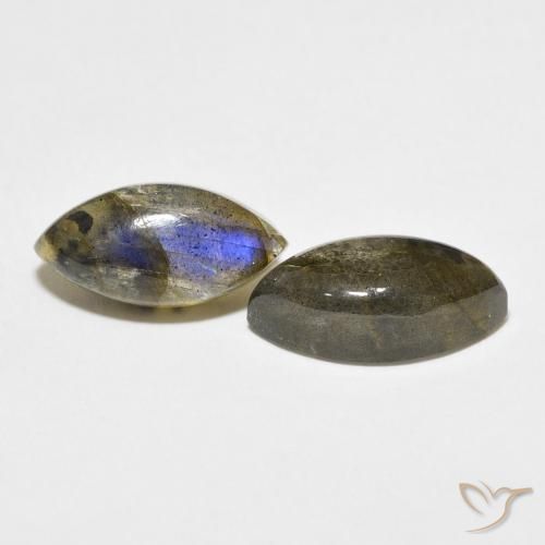 7.98克拉天然拉长石，榄尖形，半透明