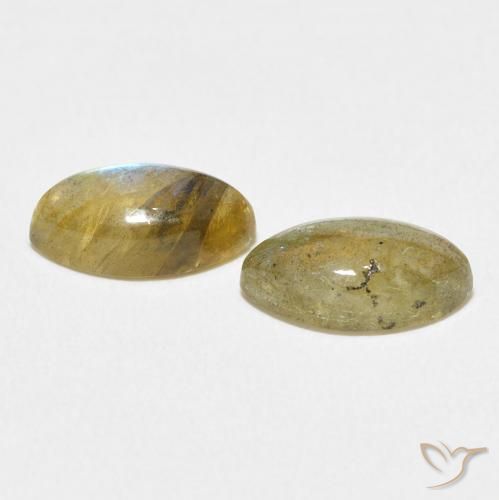 2.85克拉天然拉长石，榄尖形，半透明