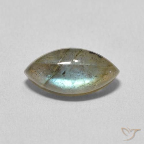 2.71ct 天然 彩色 拉长石, 榄尖形, 半透明