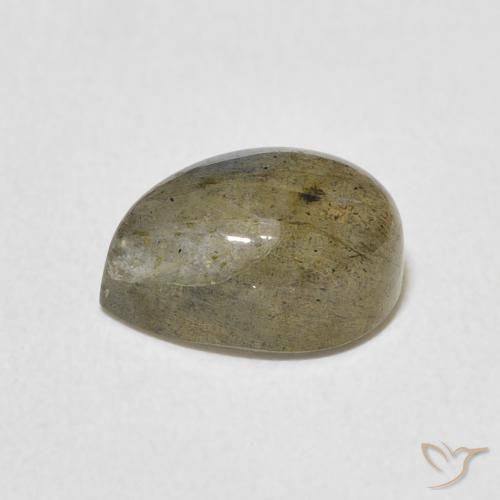 2.89克拉天然拉长石，梨形，半透明