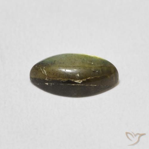 1.41克拉天然拉长石，榄尖形，半透明