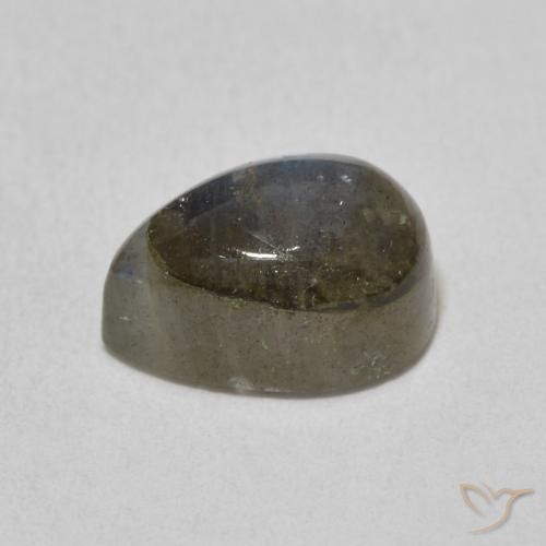 2.93克拉天然拉长石，梨形，半透明
