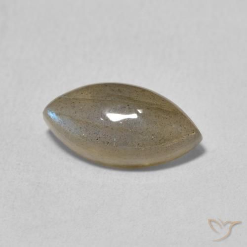 2.39克拉天然拉长石，榄尖形，半透明
