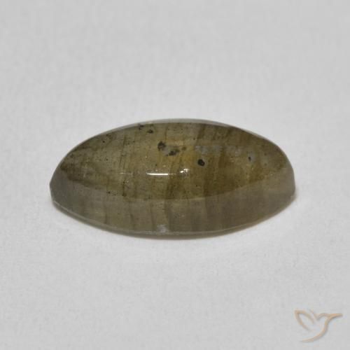 3.61克拉天然拉长石，榄尖形，半透明