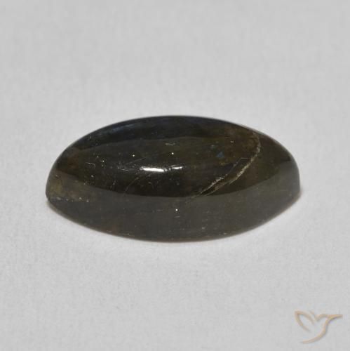 5.02克拉天然拉长石，榄尖形，半透明