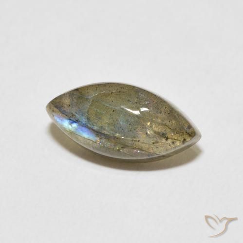 3.82克拉天然拉长石，榄尖形，半透明