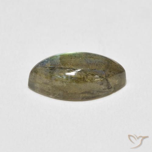 3.82克拉天然拉长石，榄尖形，半透明