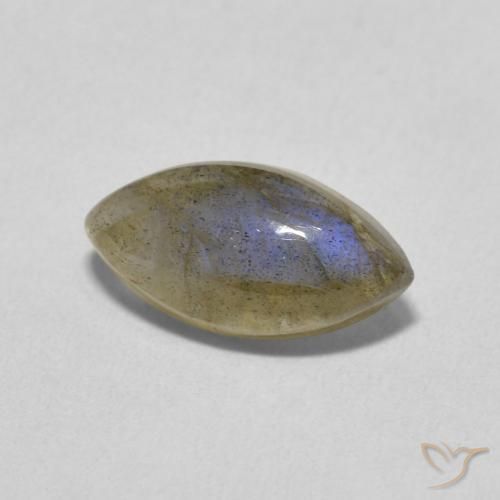 2.30ct 天然 彩色 拉长石, 榄尖形, 半透明