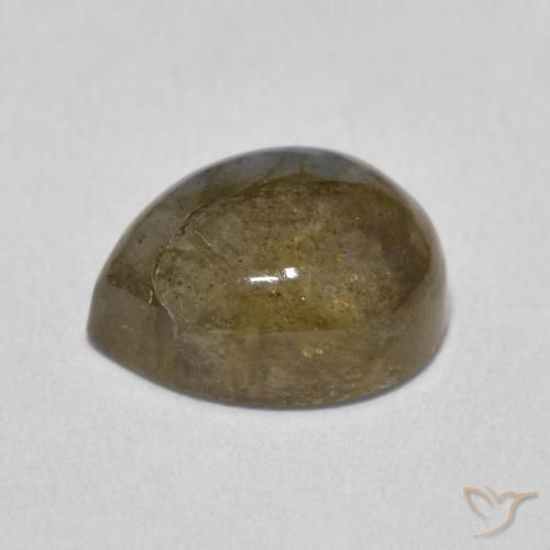 3.86克拉天然拉长石，梨形，半透明