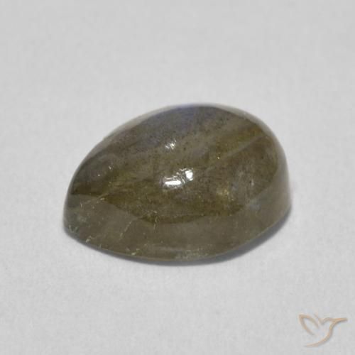 3.62克拉天然拉长石，梨形，半透明