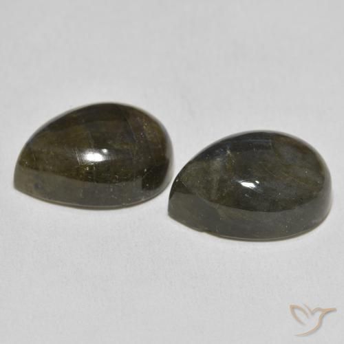 20.86克拉天然拉长石，梨形，半透明