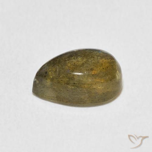 1.85克拉天然拉长石，梨形，半透明